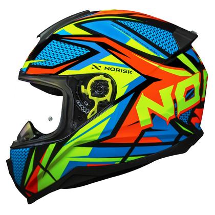 Imagem de Capacete Masculino Norisk Razor Sharp Amarelo Moto Fechado