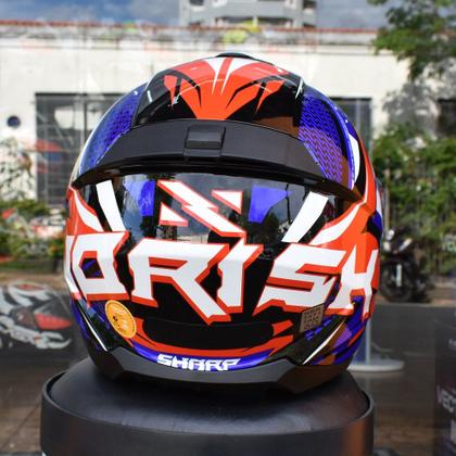 Imagem de Capacete Masculino Norisk Razor Sharp Azul Moto Fechado