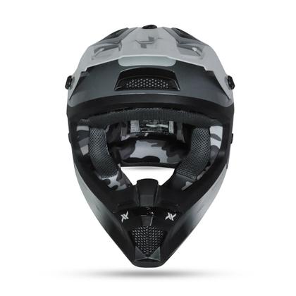 Imagem de Capacete Mattos Racing Echoes Cinza/Branco Trilha Enduro Motocross