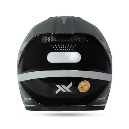 Imagem de Capacete Mattos Racing Echoes Cinza/Branco Trilha Enduro Motocross