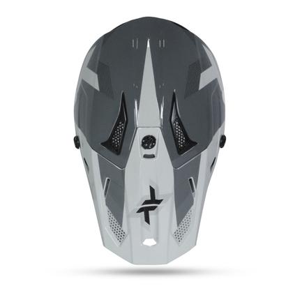 Imagem de Capacete Mattos Racing Echoes Cinza/Branco Trilha Enduro Motocross