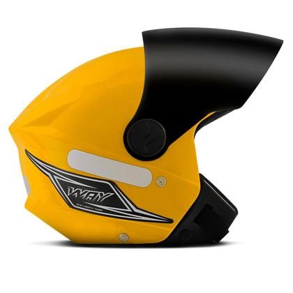 Imagem de Capacete Moto Aberto Mixs Way Viseira Fumê Masculino Feminino Confortável Segurança Acessórios