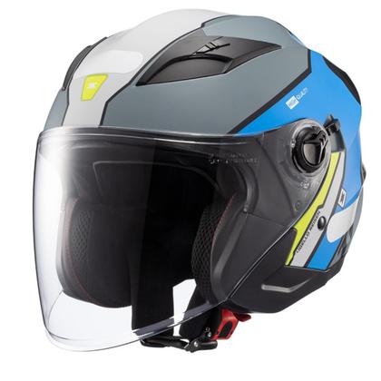 Imagem de Capacete Moto Aberto Texx Ugello Reisen Azul Verde Branco