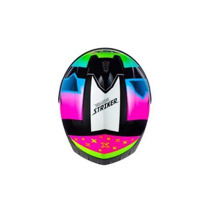 Imagem de CAPACETE MOTO ASX DRAKEN STRIKER Gloss Preto/Amarelo/Rosa (Black/Yellow/Pink)