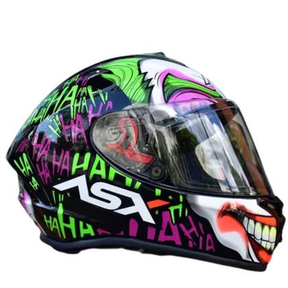 Capacete Moto Asx Joker Coringa Queen Arlequina Draken - Capacete