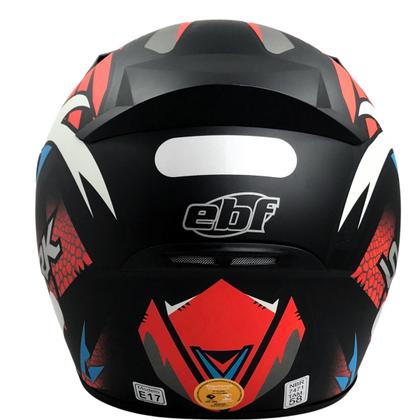 Imagem de Capacete Moto Ebf New Spark Dragon Esportivo Com Narigueira