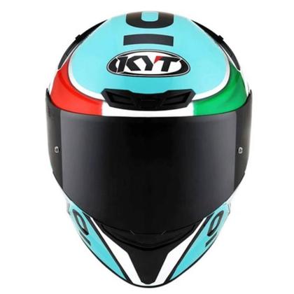 Imagem de Capacete Moto Fechado KYT TT Course Dalla Porta Azul Moto GP - L 60
