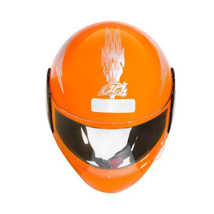 Imagem de Capacete Moto Fechado Laranja Pro Tork Liberty Four Viseira Transparente Diversos Tamanhos + Capa de chuva PVC Pioneira