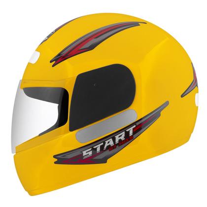 Imagem de Capacete Moto Fechado Mixs Start Feminino Masculino Viseira Cristal