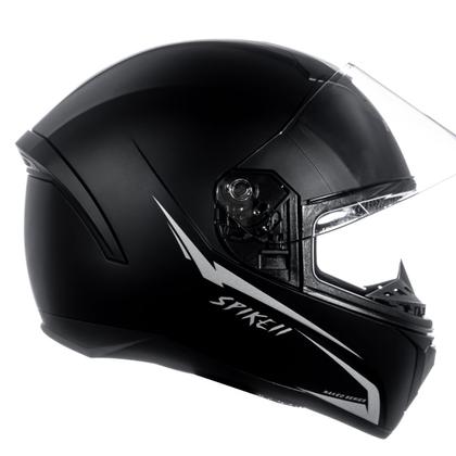 Imagem de Capacete Moto Fechado Peels Spike 2 Nkd Preto e Prata Fosco