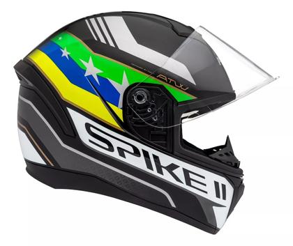 Imagem de Capacete Moto Fechado Peels Spike Ii 2 Atw Preto Brasil