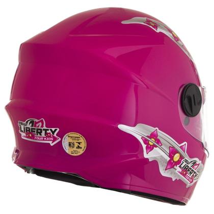Imagem de Capacete Moto Fechado Pro Tork Liberty 4 Four Girls Kids Infantil Criança Feminino Segurança Conforto