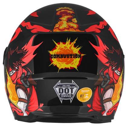 Imagem de Capacete Moto Fechado Pro Tork New Liberty Four Kids Combustion