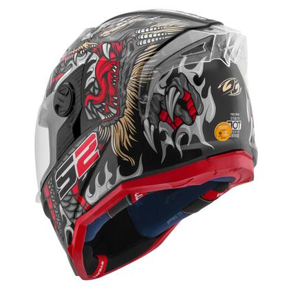 Imagem de Capacete Moto Fechado Pro Tork Stealth Dragon Masculino Feminino Segurança Proteção Conforto