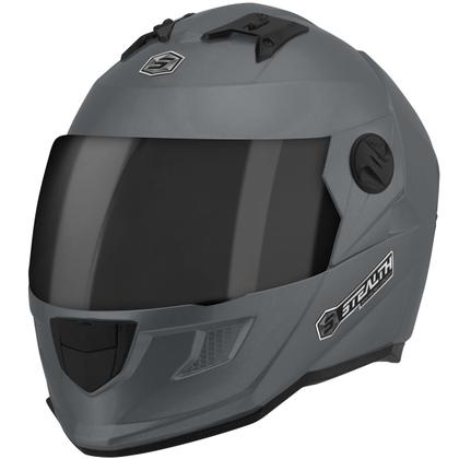 Imagem de Capacete Moto Fechado Pro Tork Stealth Solid Brilhante Viseira Fumê Segurança Conforto Proteção Resistência Masculino Feminino