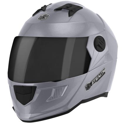 Imagem de Capacete Moto Fechado Pro Tork Stealth Solid Brilhante Viseira Fumê Segurança Conforto Proteção Resistência Masculino Feminino