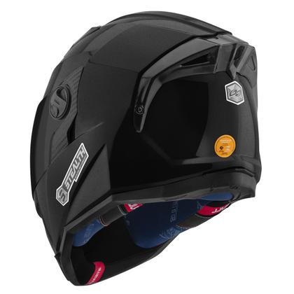 Imagem de Capacete Moto Fechado Pro Tork Stealth Solid Brilhante Viseira Fumê Segurança Conforto Proteção Resistência Masculino Feminino