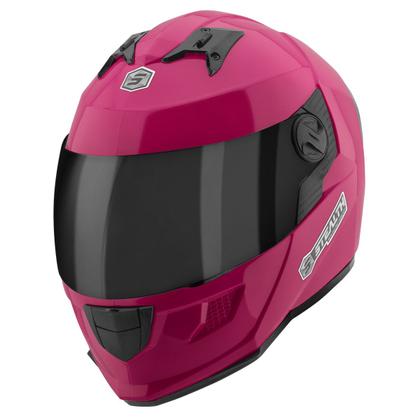 Imagem de Capacete Moto Fechado Pro Tork Stealth Solid Brilhante Viseira Fumê Segurança Conforto Proteção Resistência Masculino Feminino