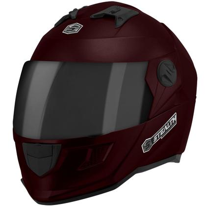 Imagem de Capacete Moto Fechado Pro Tork Stealth Solid Brilhante Viseira Fumê Segurança Conforto Proteção Resistência Masculino Feminino