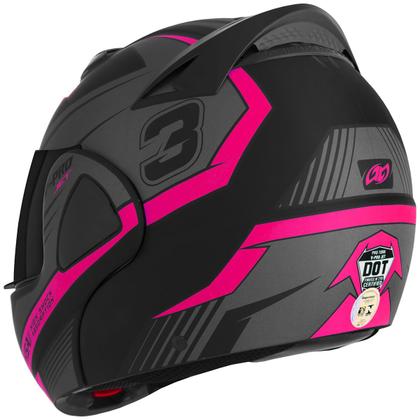 Imagem de Capacete Moto Fechado V-Pro Jet 3 Viseira Fumê Pro Tork Feminino Masculino Conforto Segurança Estilo