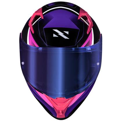 Imagem de Capacete Moto Feminino Norisk Flow Pulse Roxo Rosa +Viseira