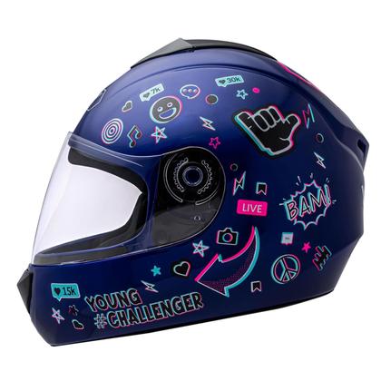 Imagem de Capacete Moto Infantil Criança Fly Young Live