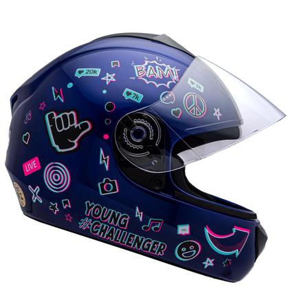 Imagem de Capacete Moto Infantil Criança Fly Young Live