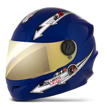 Imagem de Capacete Moto Infantil Fechado Menino Menina Pro Tork Liberty Four Infantil Barato Seguro