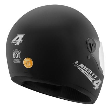 Imagem de Capacete Moto Liberty Four Preto Fosco para Motociclista - Tamanhos 56, 58 e 60 Disponíveis ProTork