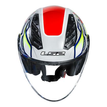 Imagem de Capacete Moto Ls2 Aberto Airflow 2 Of616 Spoiler Sting Branc