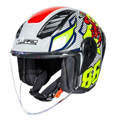 Imagem de Capacete Moto Ls2 Aberto Airflow 2 Of616 Spoiler Sting Branc