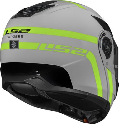 Imagem de Capacete Moto LS2 Strobe 2 FF908 Autox Cinza/Amarelo Fluor