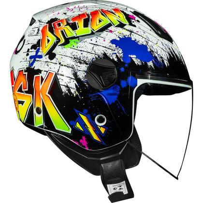 Imagem de Capacete Moto Norisk Aberto Orion Shine Branco Brilhante