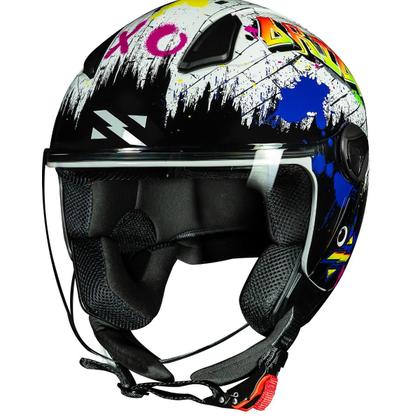 Imagem de Capacete Moto Norisk Aberto Orion Shine Branco Brilhante