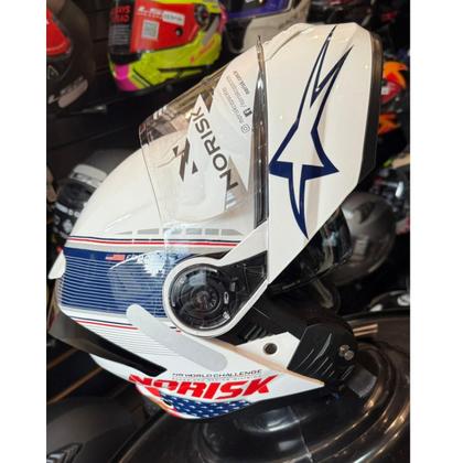 Imagem de Capacete Moto Norisk Force II 2 Grand Prix Usa Escamoteável