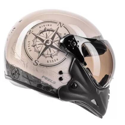 Imagem de Capacete Moto Peels F-21 North Branco Queixeira Removível