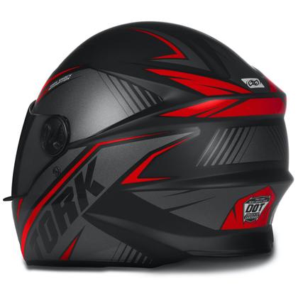 Imagem de Capacete Moto Preto R8 Pro Tork Viseira Fume Diversos Tamanhos + Capa de Chuva Pioneira PVC com Gola