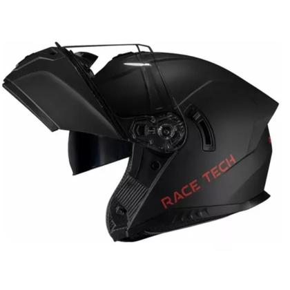Imagem de Capacete Moto Race Tech Signal Preto Fosco Articulado