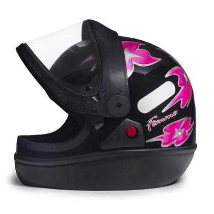 Imagem de Capacete Moto San Marino Femme Preto 60