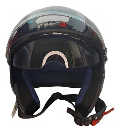 Imagem de Capacete Moto X Open Up 43 Fox Azul com Vermelho Tamanho 56 Viseira Espessura 2mm FW3