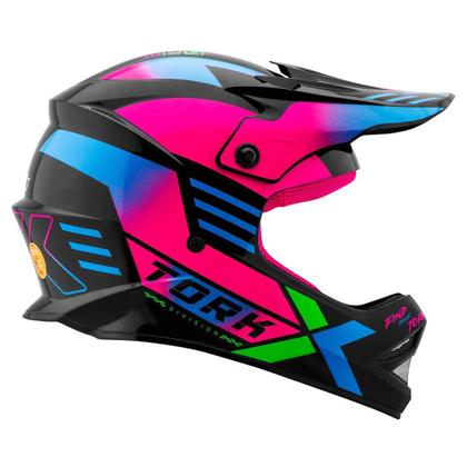 Imagem de Capacete Motocross Infantil Fast Next Brilhante Pro Tork 