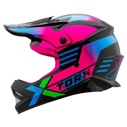 Imagem de Capacete Motocross Infantil Fast Next Brilhante Pro Tork 