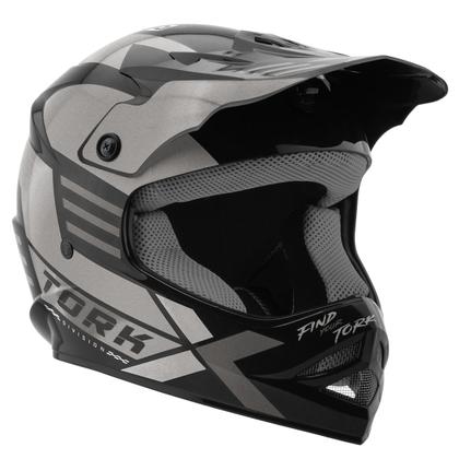 Imagem de Capacete Motocross Infantil Pro Tork Fast Next Brilhante Segurança Conforto