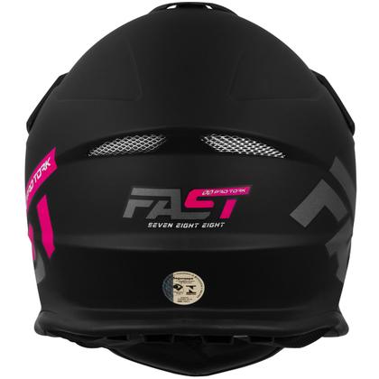 Imagem de Capacete Motocross Pro Tork Fast 788 Solid Masculino Feminino Confortável Segurança Acessórios Moto