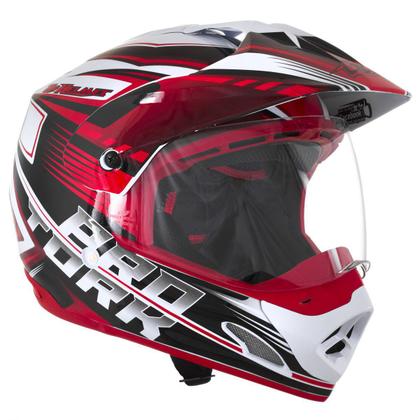 Imagem de Capacete Motocross Trilha Pro Tork TH1 Vision Adventure Off Road Esportivo Tamanhos 56 / 58 / 60