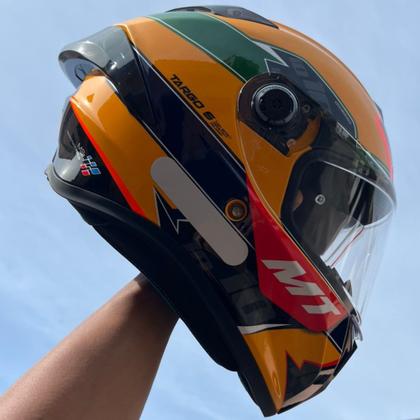 Imagem de Capacete Mt Helmets Targo S Diogo 23 Tribute A3 Ayrton Senna
