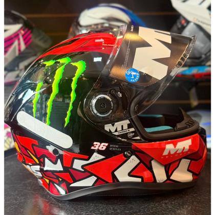 Imagem de Capacete MT Targo S Piqueras B5 Original Vermelho Brilhante