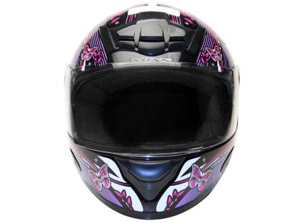 Imagem de Capacete MX5 Femme Mixs Preto e Rosa - Tam. 56