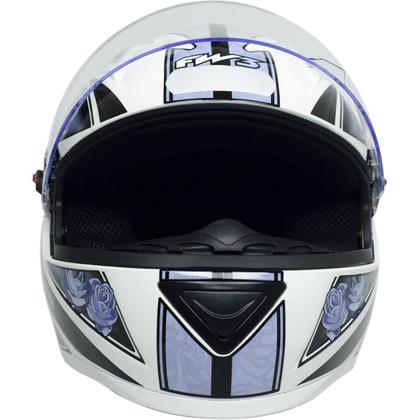 Imagem de Capacete Narigueira Gt Femme 60 Branco Lilas Viseira Dourada