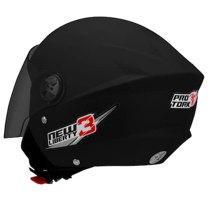 Imagem de Capacete New Liberty 3 Three Viseira Fumê Moto Aberto Pro Tork Segurança Proteção Adulto